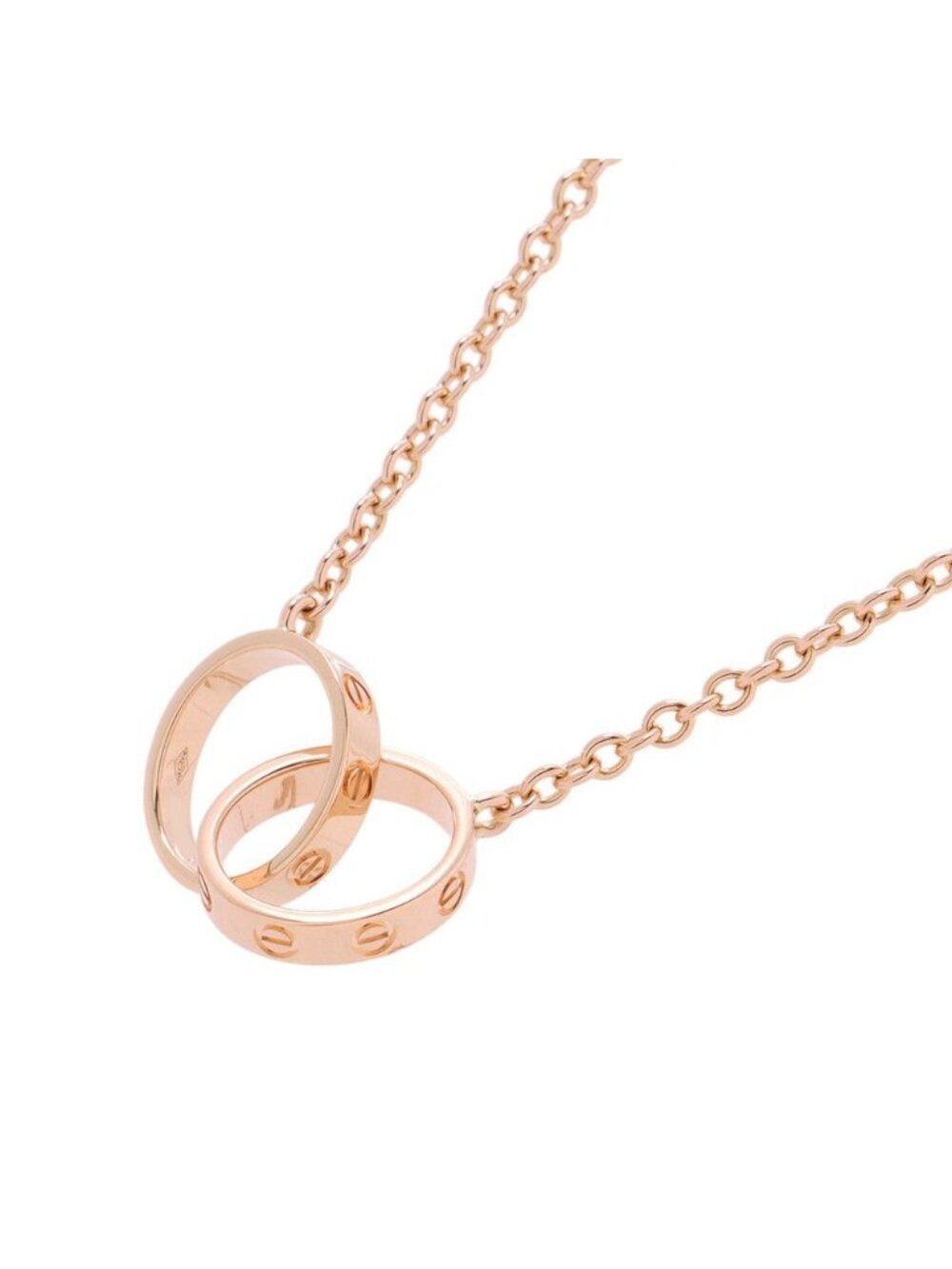 Cartier Necklace Love 18k Pink Gold Baby Pendant